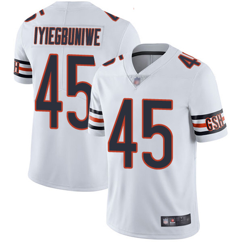 Chicago Bears Limited White Men Joel Iyiegbuniwe Road Jersey NFL Football #45 Vapor Untouchable